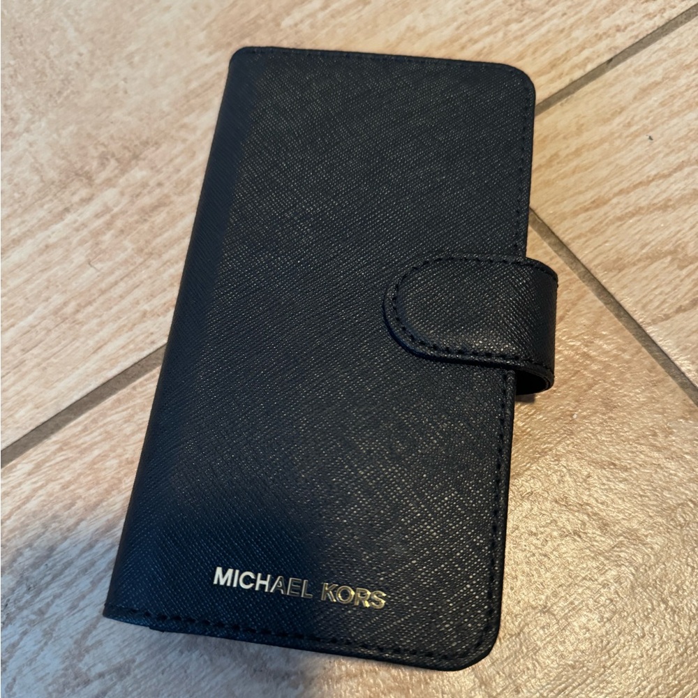 Michael Kors Saffiano leather Folio IPhone X Case